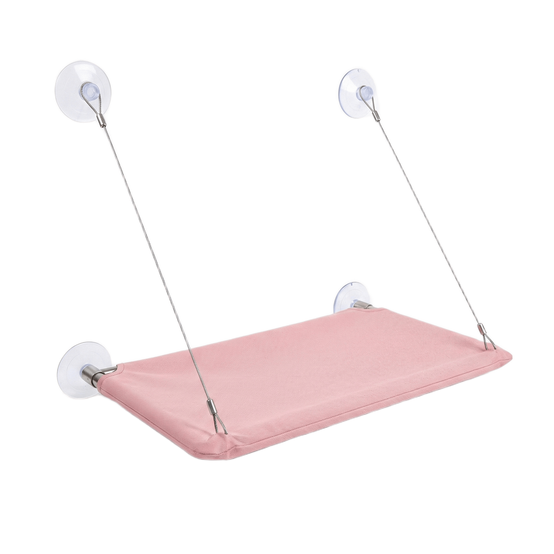 Hamac de fenêtre rose pour chat