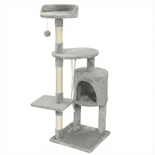Arbre à chat design gris moderne