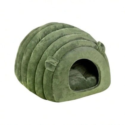 Igloo chenille pour chat confortable