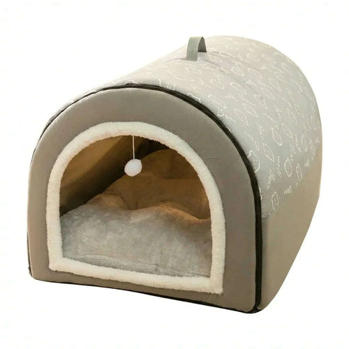 Maison moderne pour chat en gris