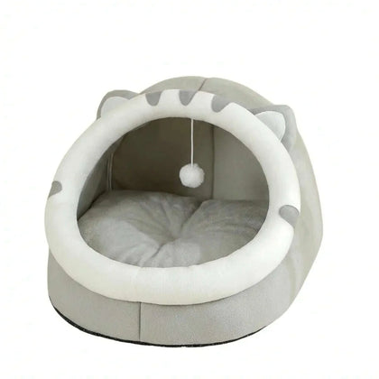Maison confort pour chat en gris