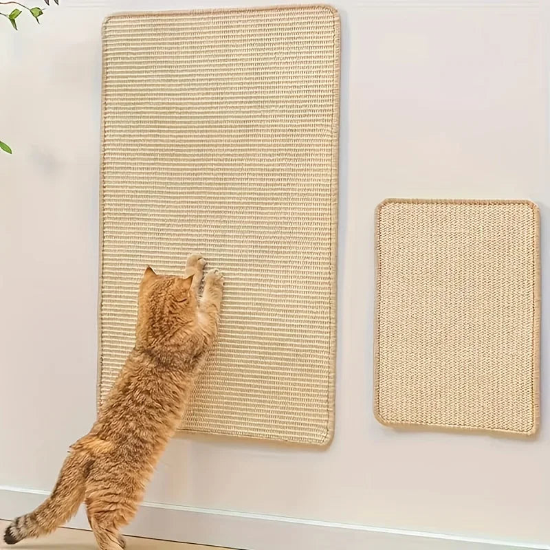 Two sizes of the wall-mounted sisal scratching post