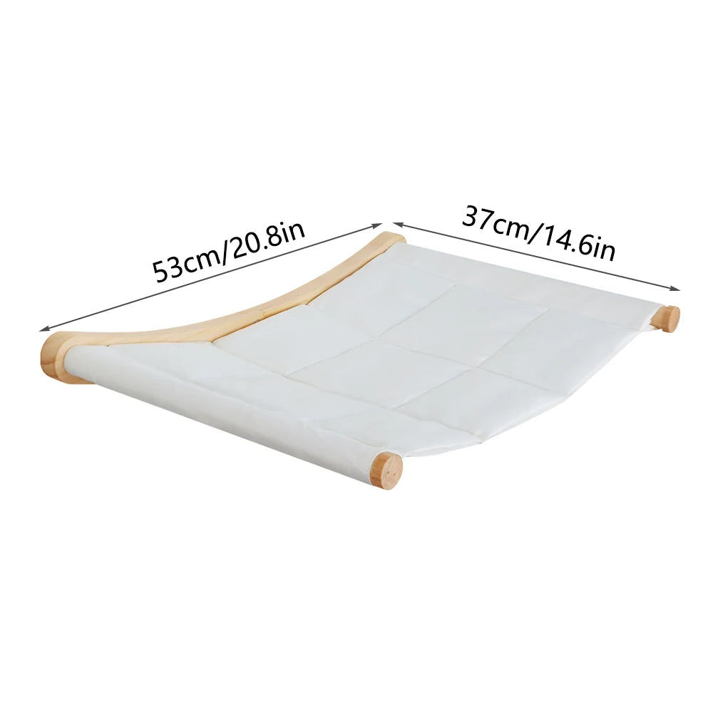 Cat wall hammock dimensions: 21 x 14.5 in