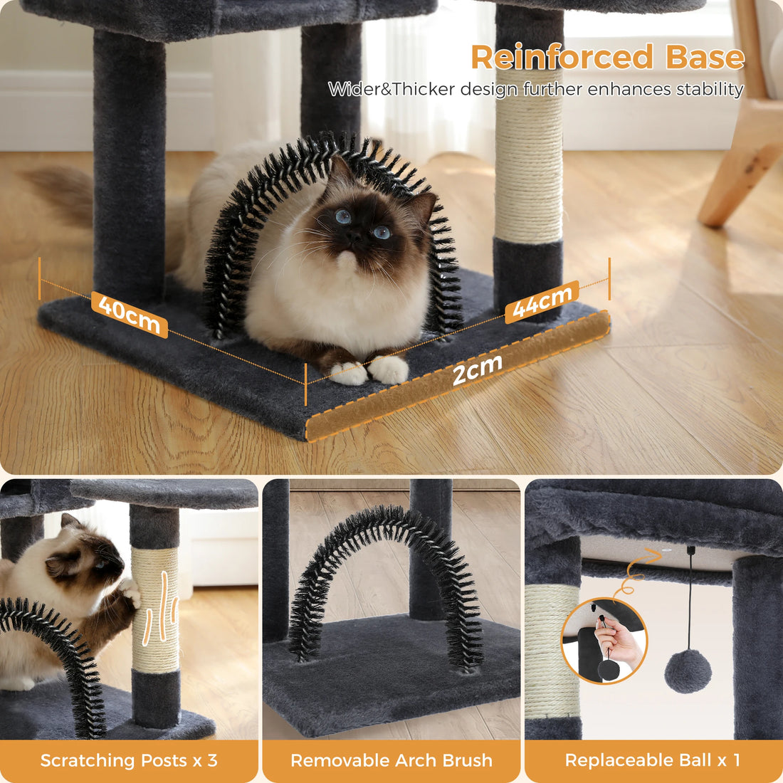 Arbre à chat niche arche avec hamac