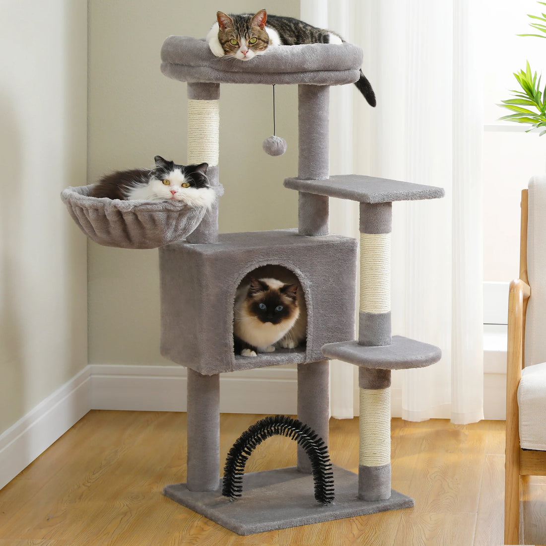 Arbre à chat 106 cm avec échelle et niches