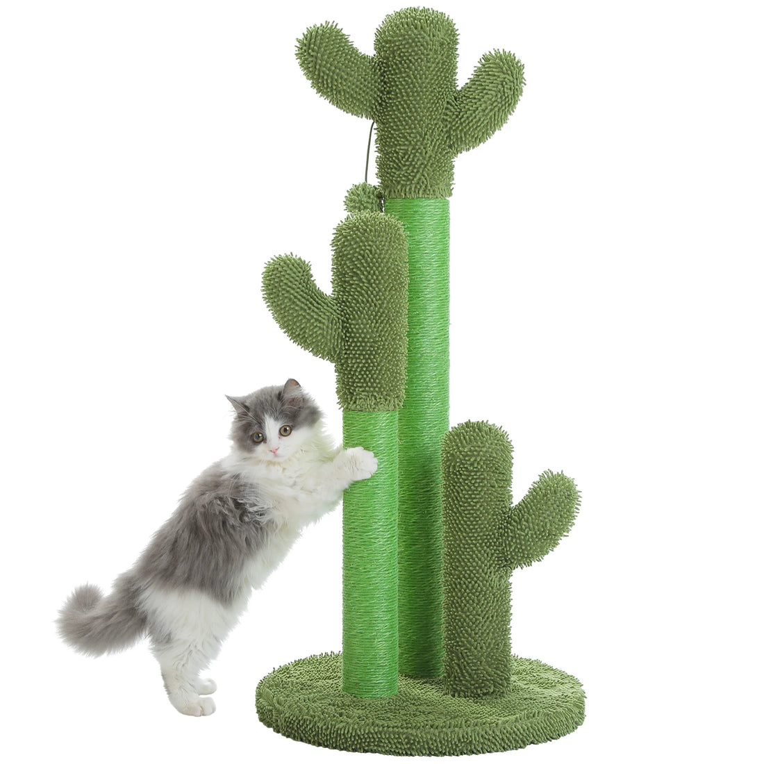 Griffoir cactus pour chat 3 poteaux sisal