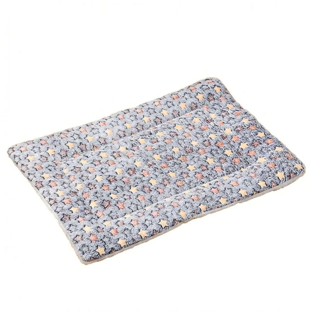 Tapis chaud pour chat à motifs étoiles