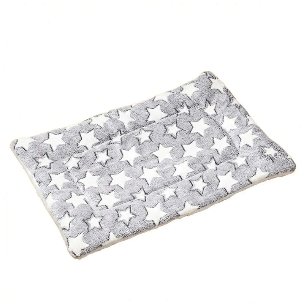 Tapis douillet pour chat motif étoilé