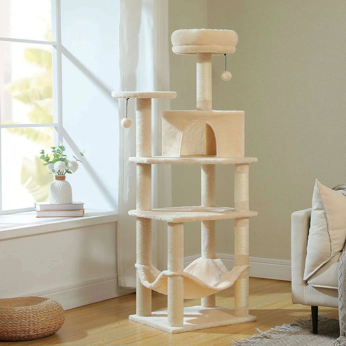 Arbre à chat style scandinave — vue d'ensemble