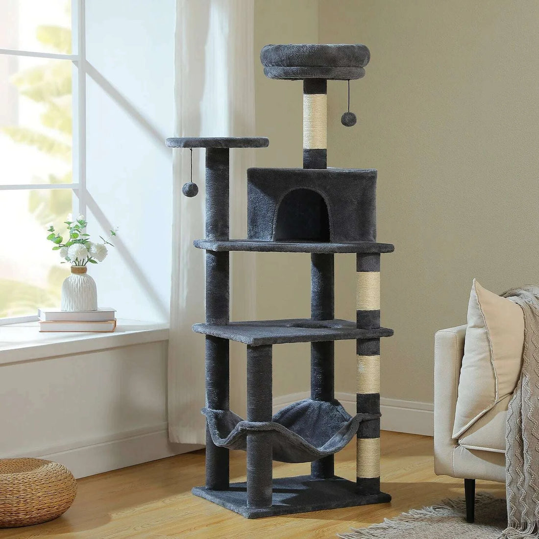 Arbre à chat style scandinave — en situation
