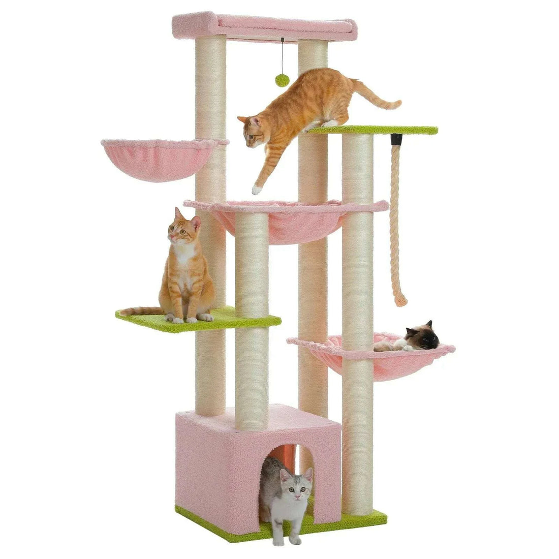 Arbre à chat floral pour grands gabarits