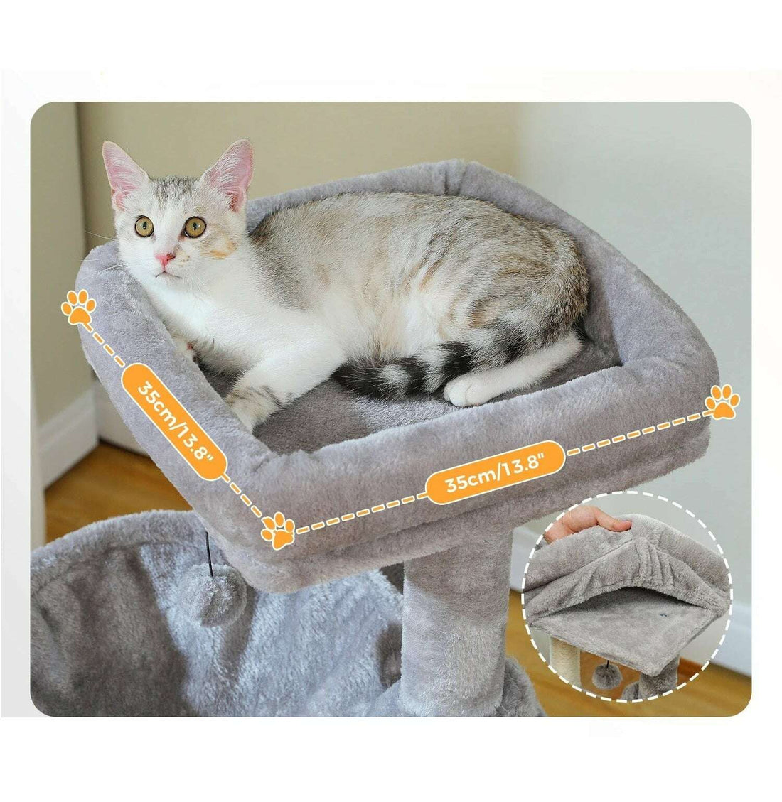 Arbre à chat stable pour Maine Coon — vue arrière
