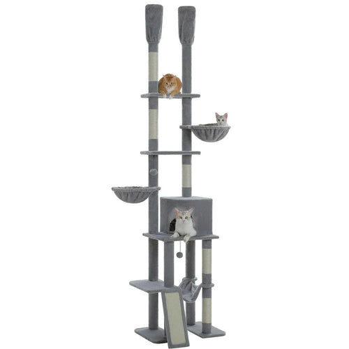 Arbre à chat XXL moderne gris