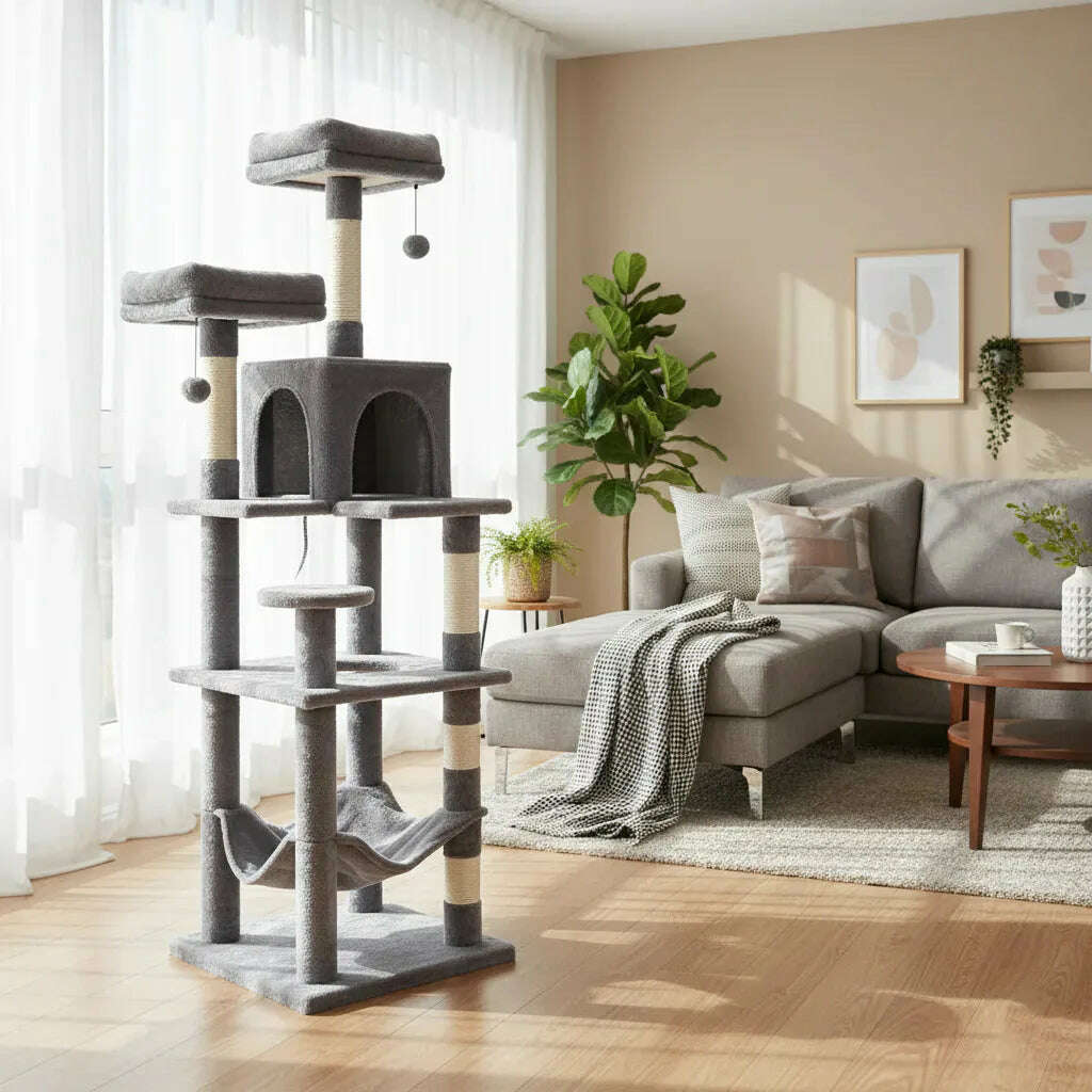 Arbre à chat XXL pour grands félins — vue d'ensemble