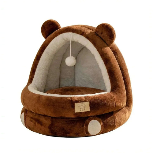 Maison pour chat au design inspiré d'un ours