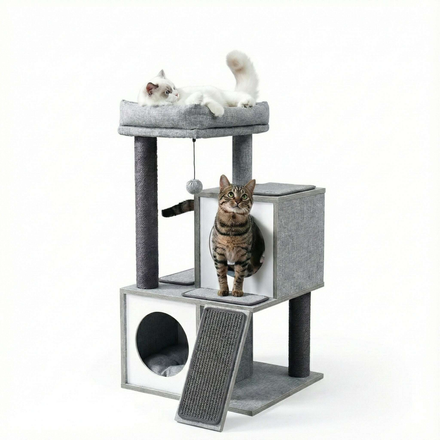Petit arbre à chat design en bois