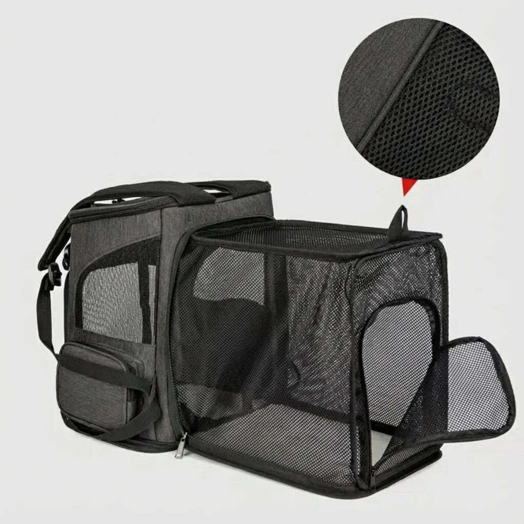 Sac à dos de randonnée pour chat — vue zoom