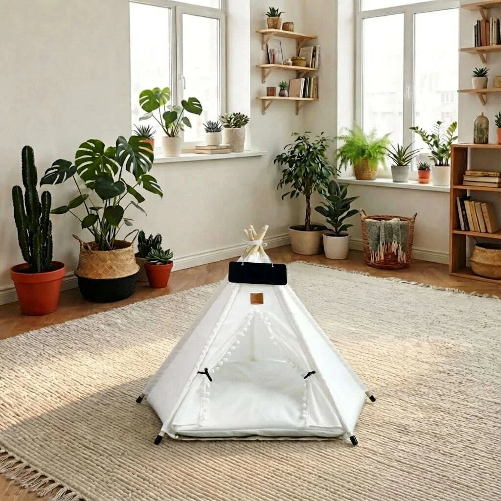 Tipi pour chat maison, vue d'ensemble