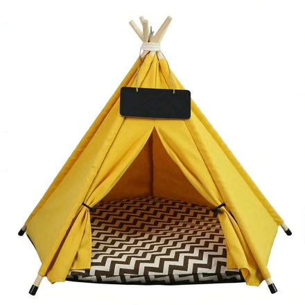Tipi intérieur en bois pour chat