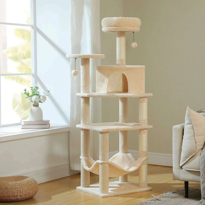 Arbre à chat design scandinave : élégance & robustesse XXL