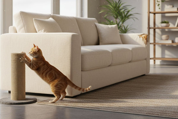 Protégez votre canapé avec un griffoir pour chat