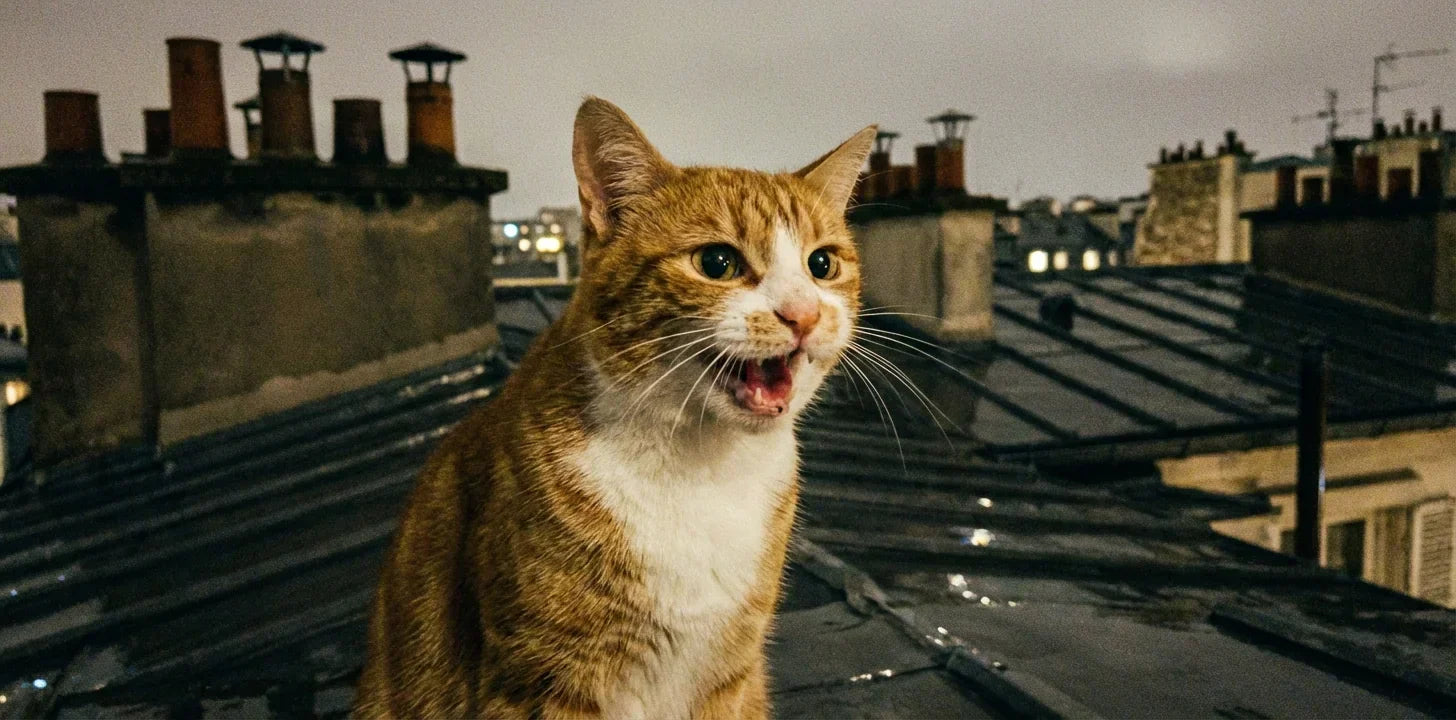 Pourquoi mon chat miaule la nuit
