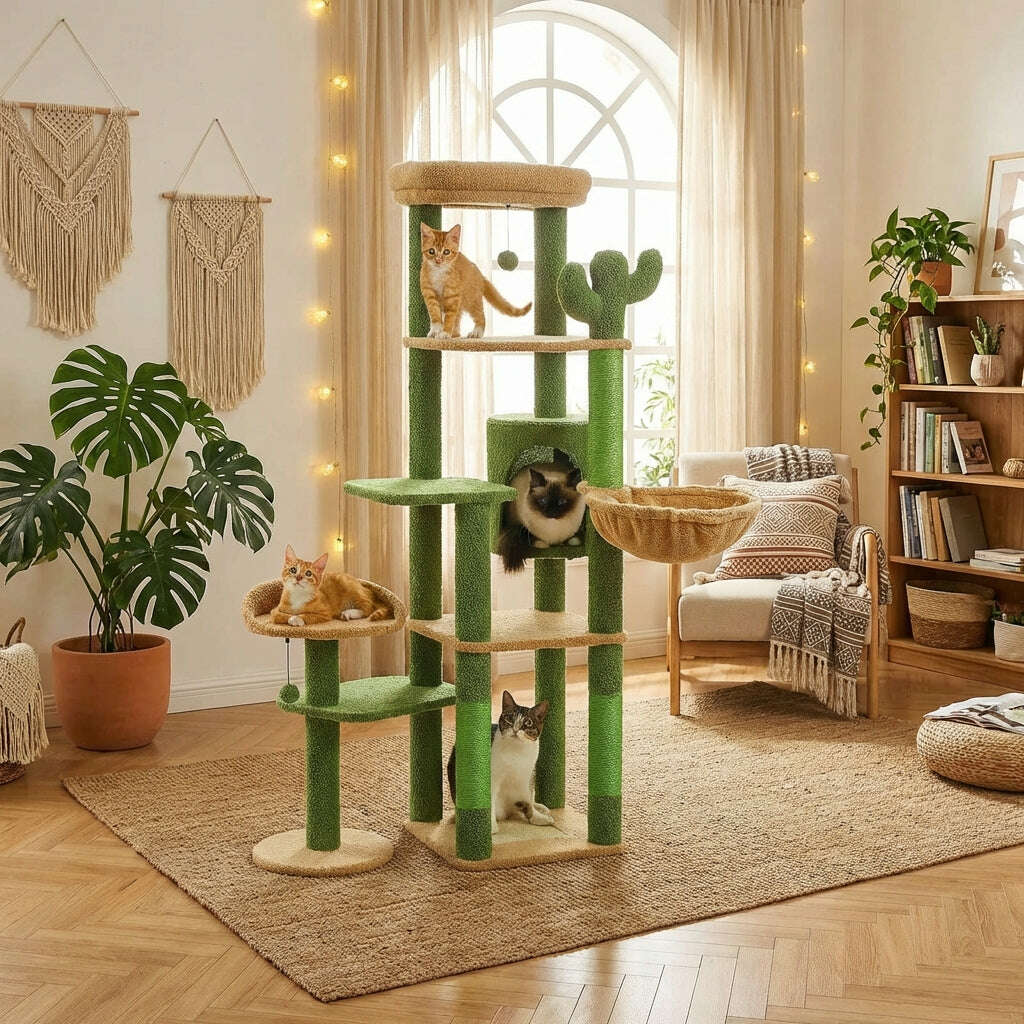 Arbre à chat cactus grand format — vue d'ensemble