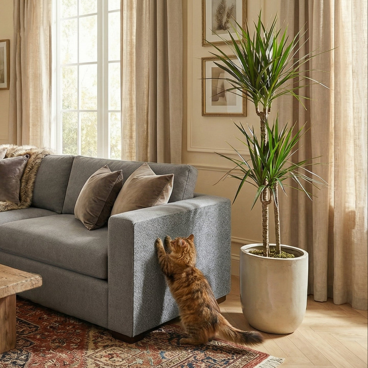 Sofa-style cat scratching post
