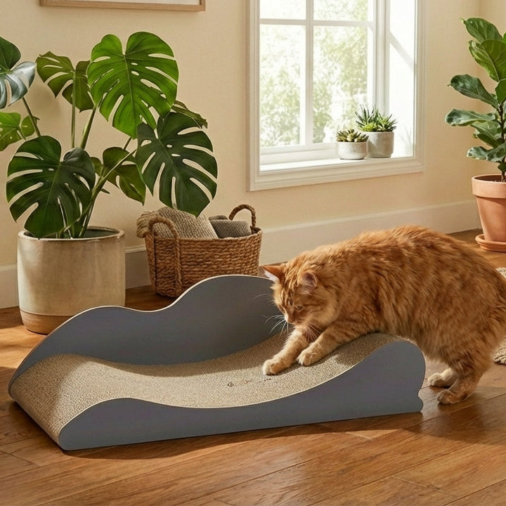 Cardboard cat scratching post