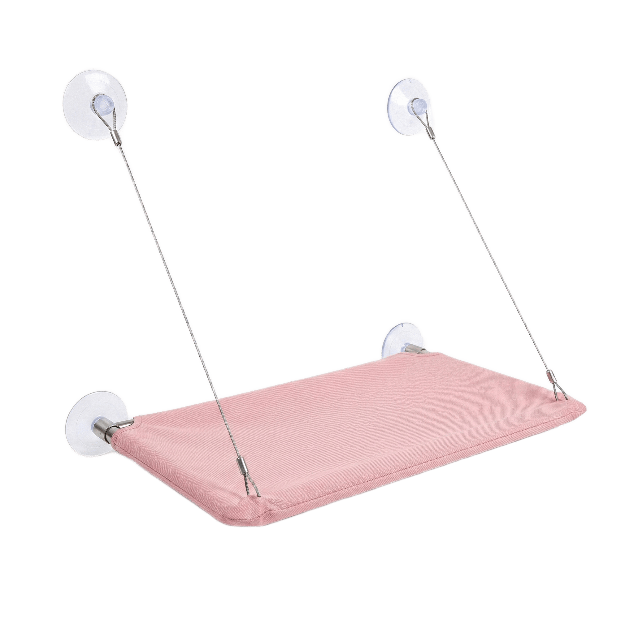 Hamac de fenêtre rose pour chat