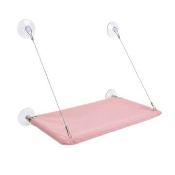 Hamac de fenêtre rose pour chat