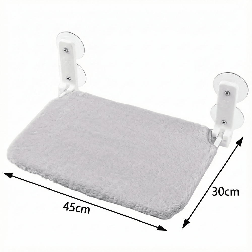 Hamac de fenêtre pour chat gris clair — détail