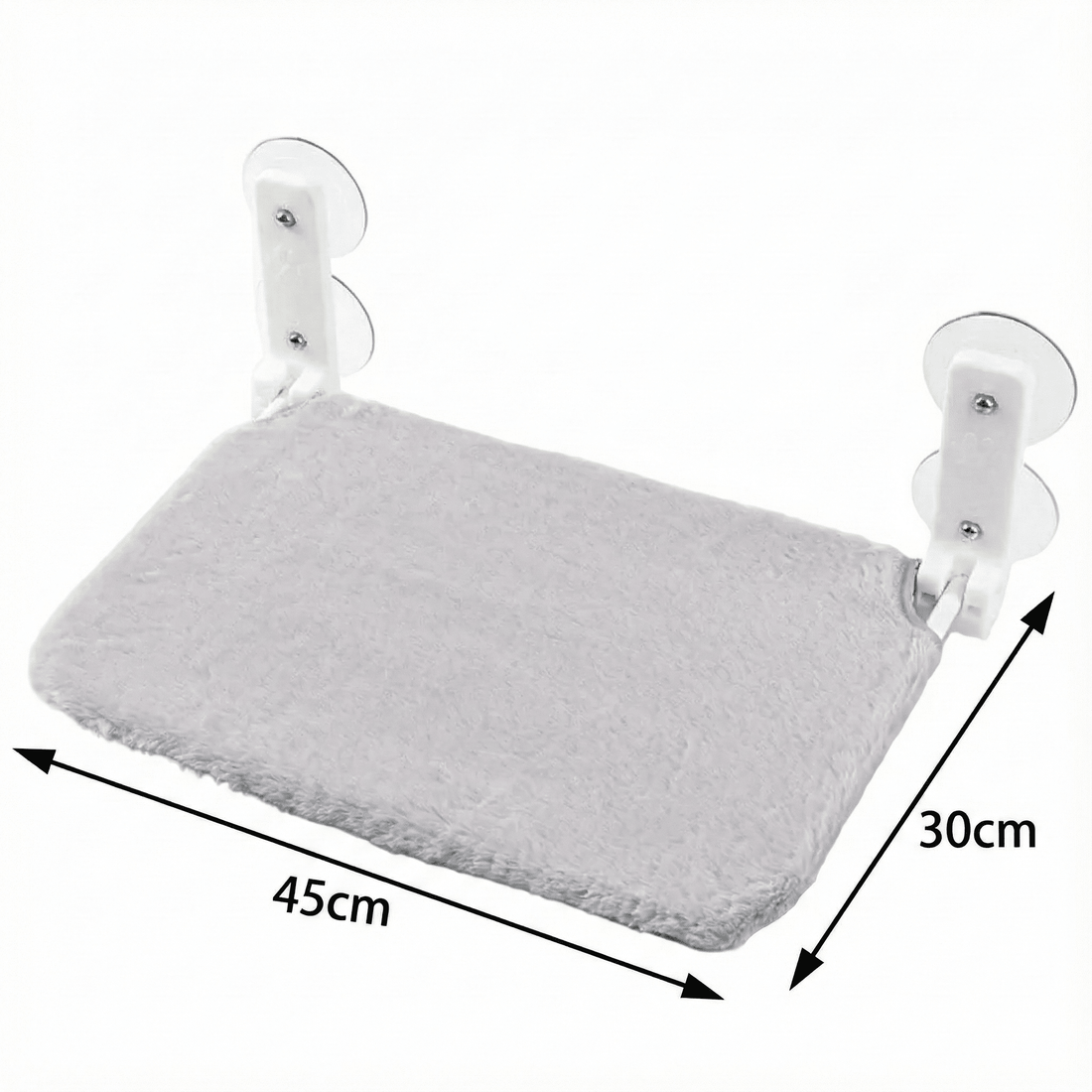 Hamac de fenêtre pour chat gris clair — détail