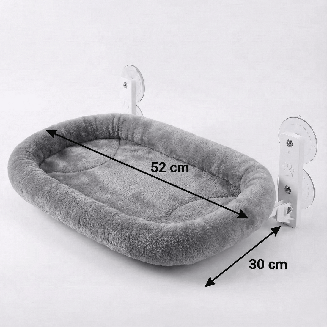 Hamac pour chat en tissu à ventouse — détail