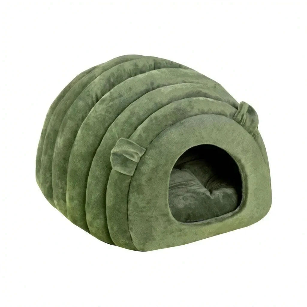 Igloo chenille pour chat confortable