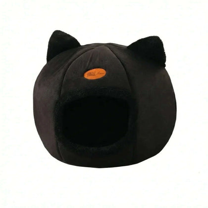 Maison design pour chat en noir