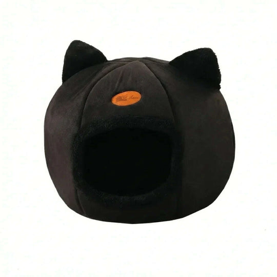 Maison design pour chat en noir