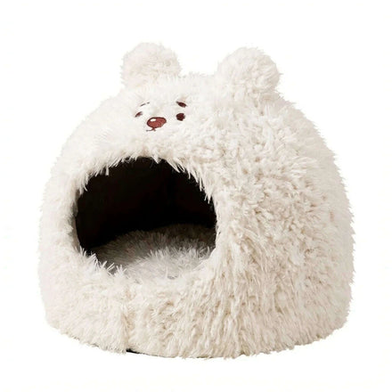Cabane pour chat intérieur en style cosy