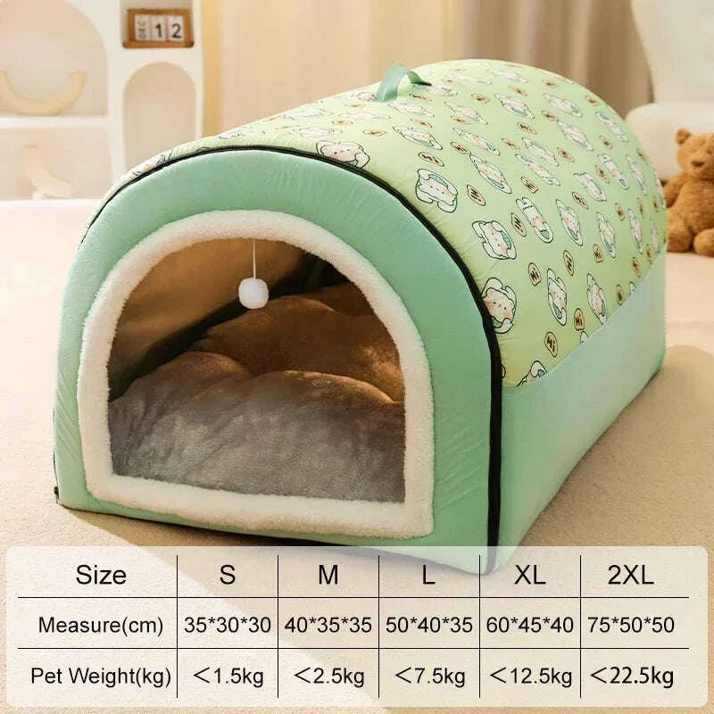 Maison isolante pour chat — vue en perspective