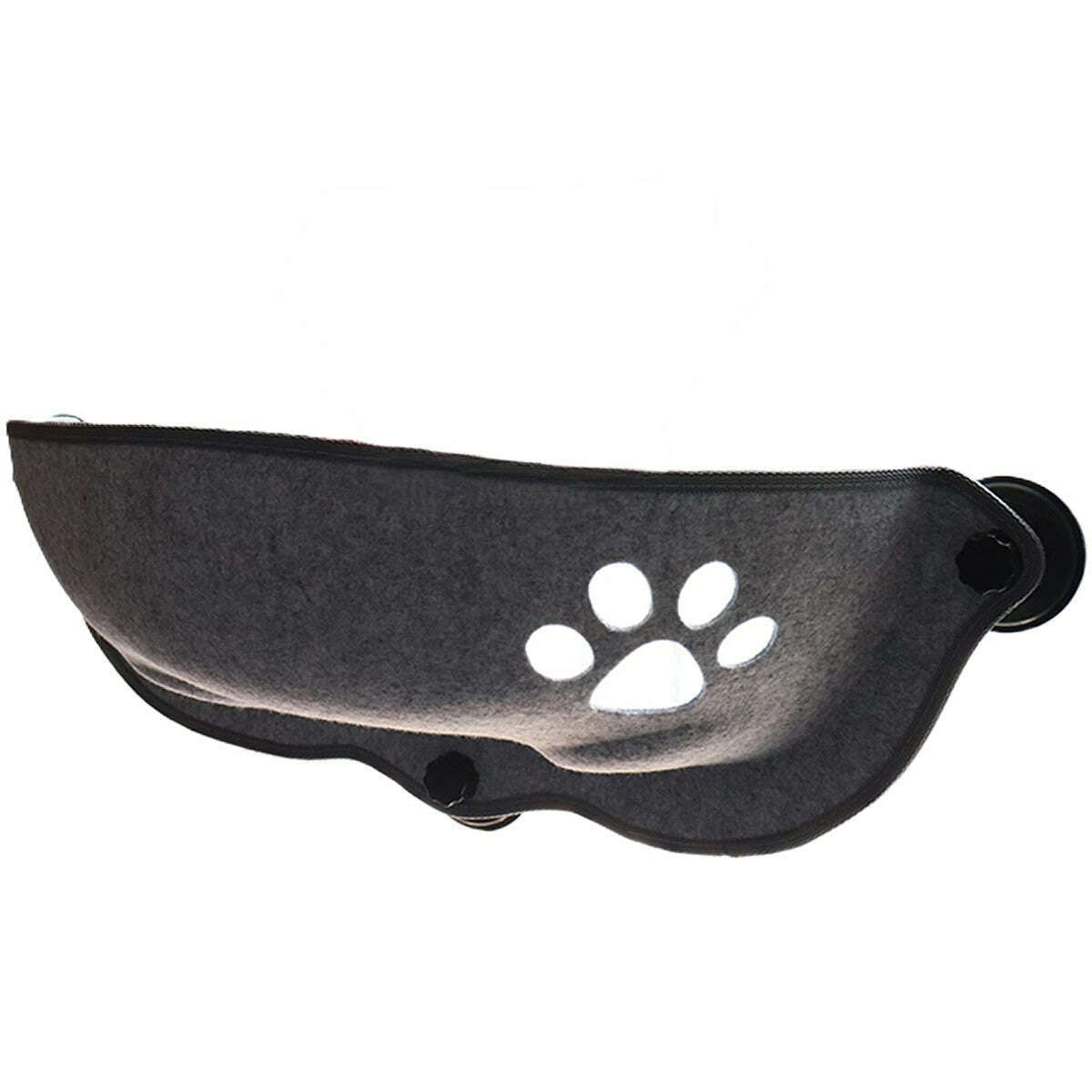 Hamac de fenêtre pour chat, design noir