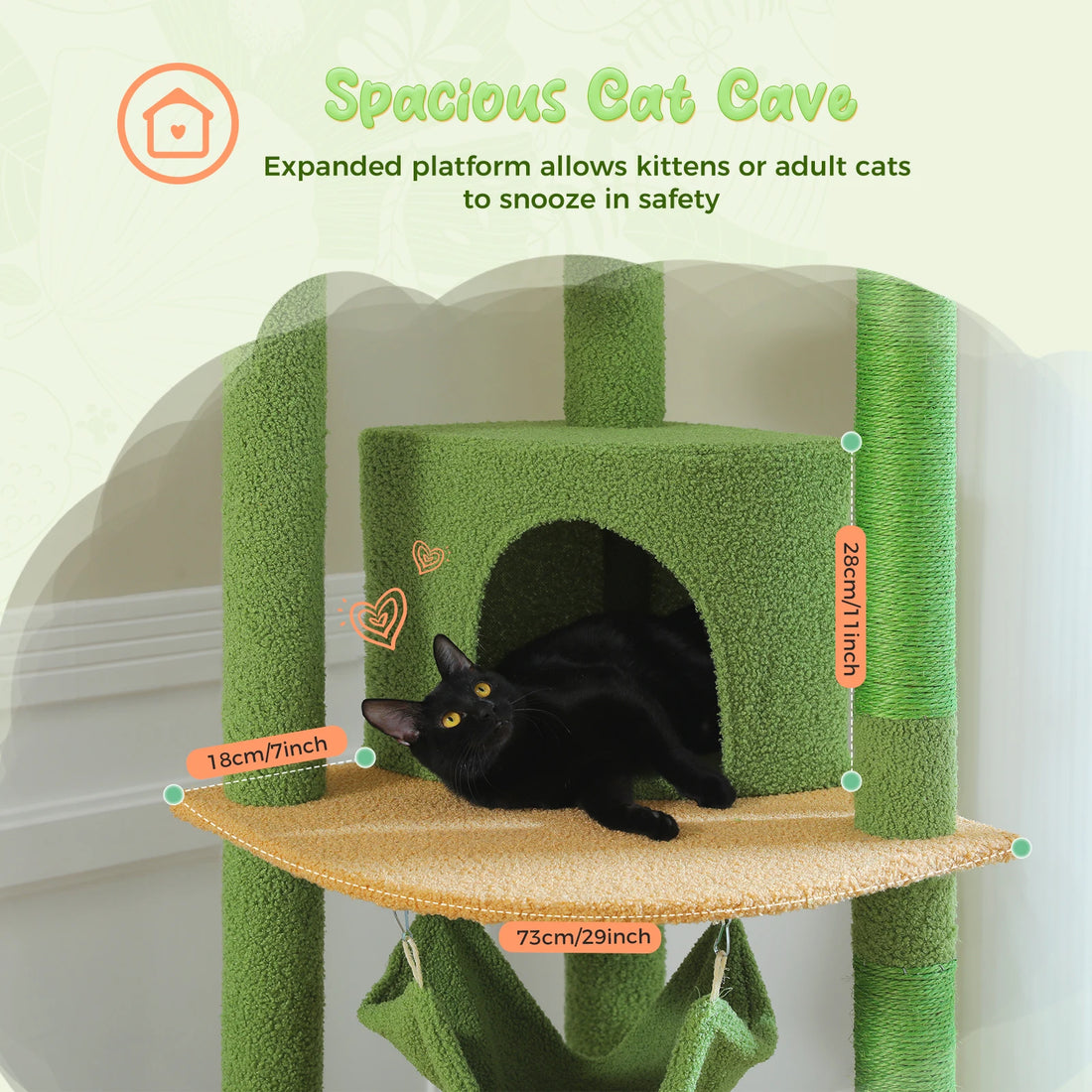 Arbre à chat télescopique multi-niveaux