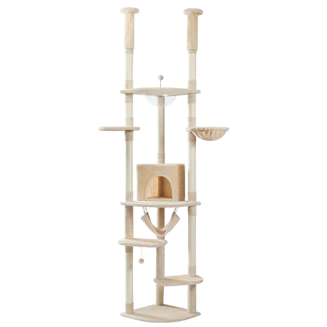Arbre à chat à hauteur réglable pour grimper
