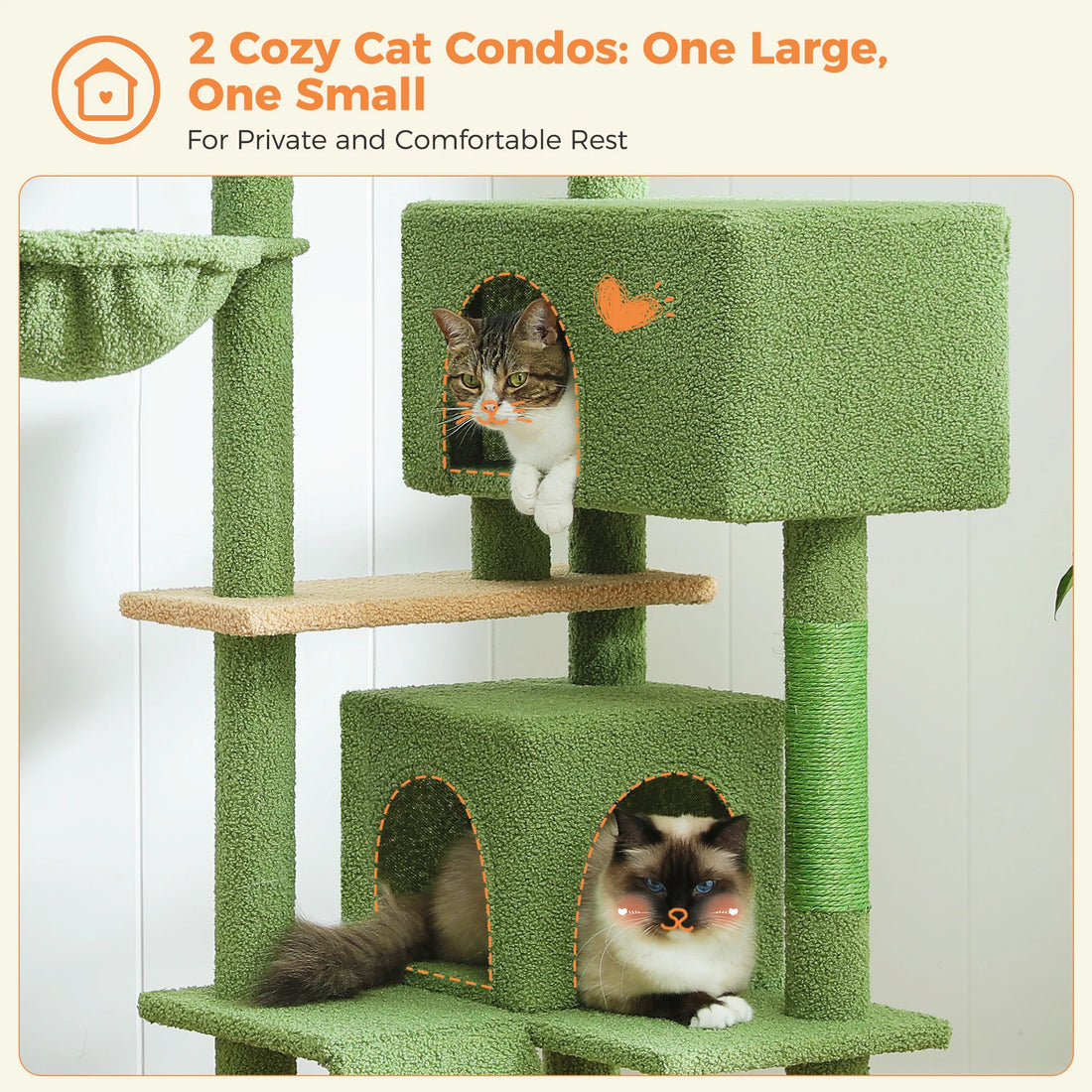 Arbre à chat 106 cm avec échelle et niches