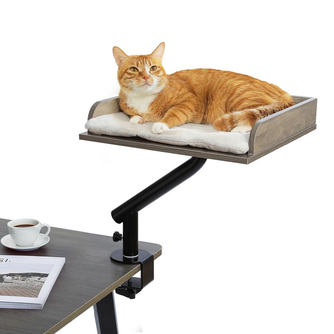 Coussin de bureau pour chat rotatif