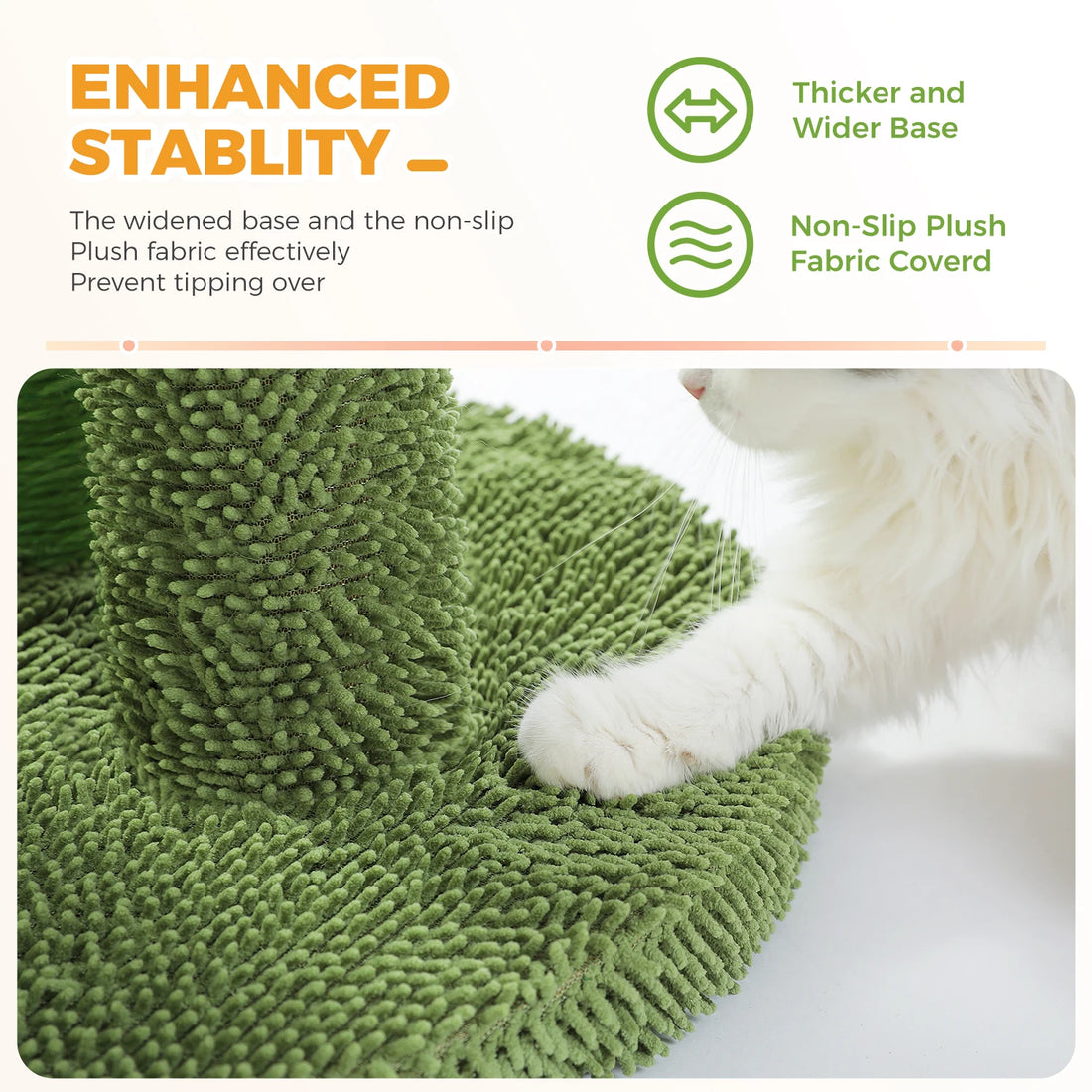 Griffoir cactus pour chat 3 poteaux sisal