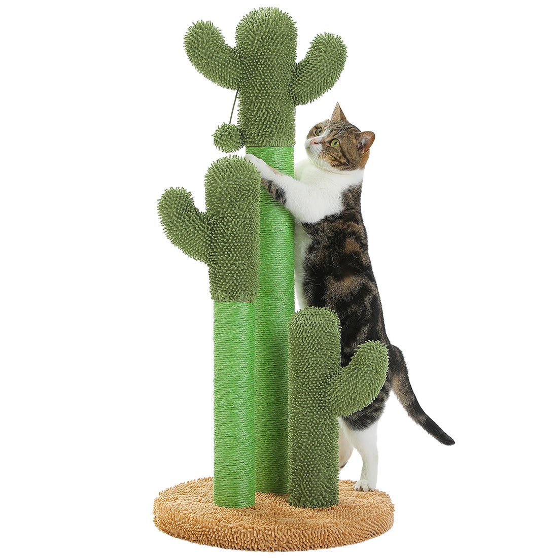 Griffoir cactus pour chat 3 poteaux sisal