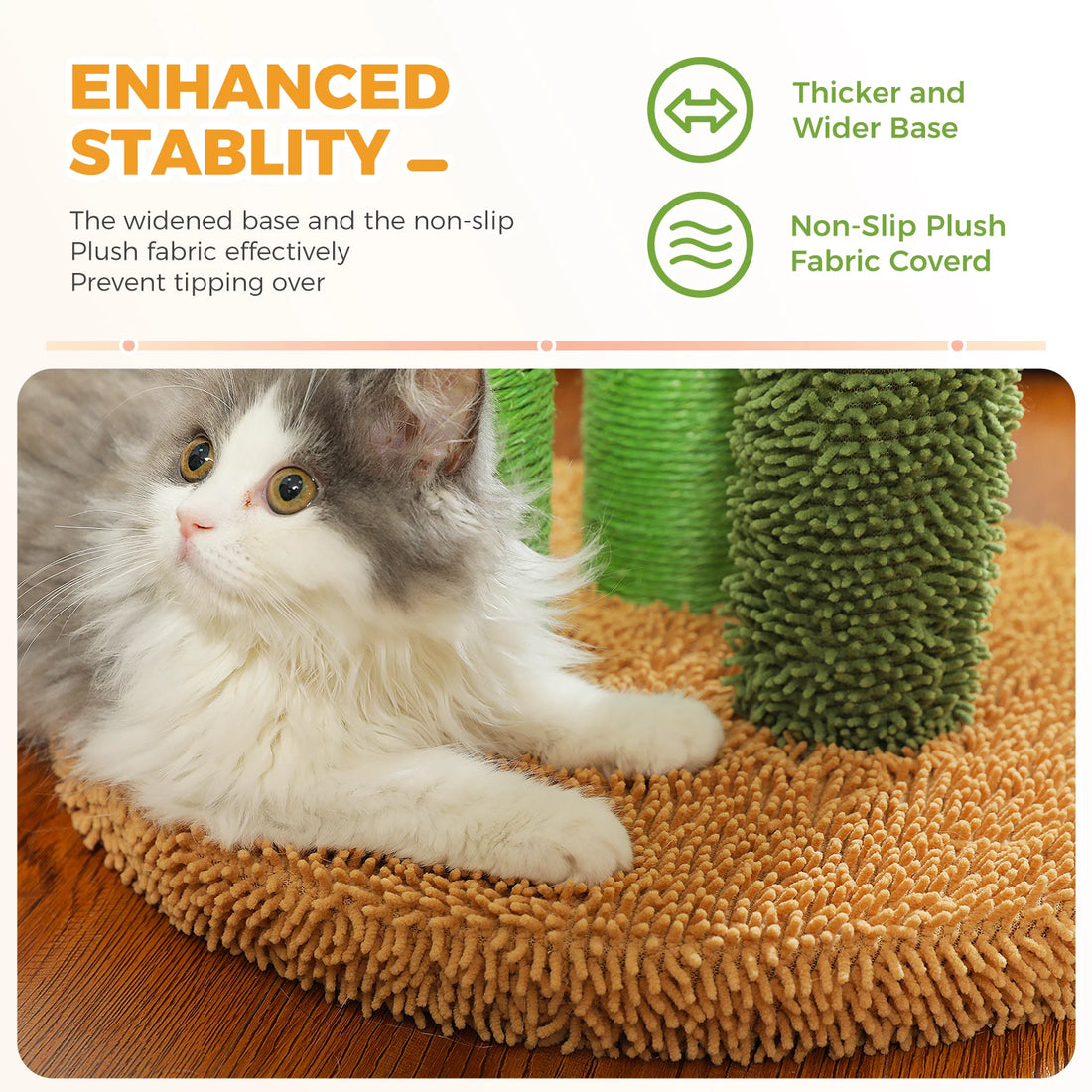 Griffoir cactus pour chat 3 poteaux sisal