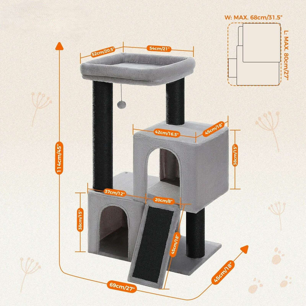 Petit arbre à chat robuste et compact — détail