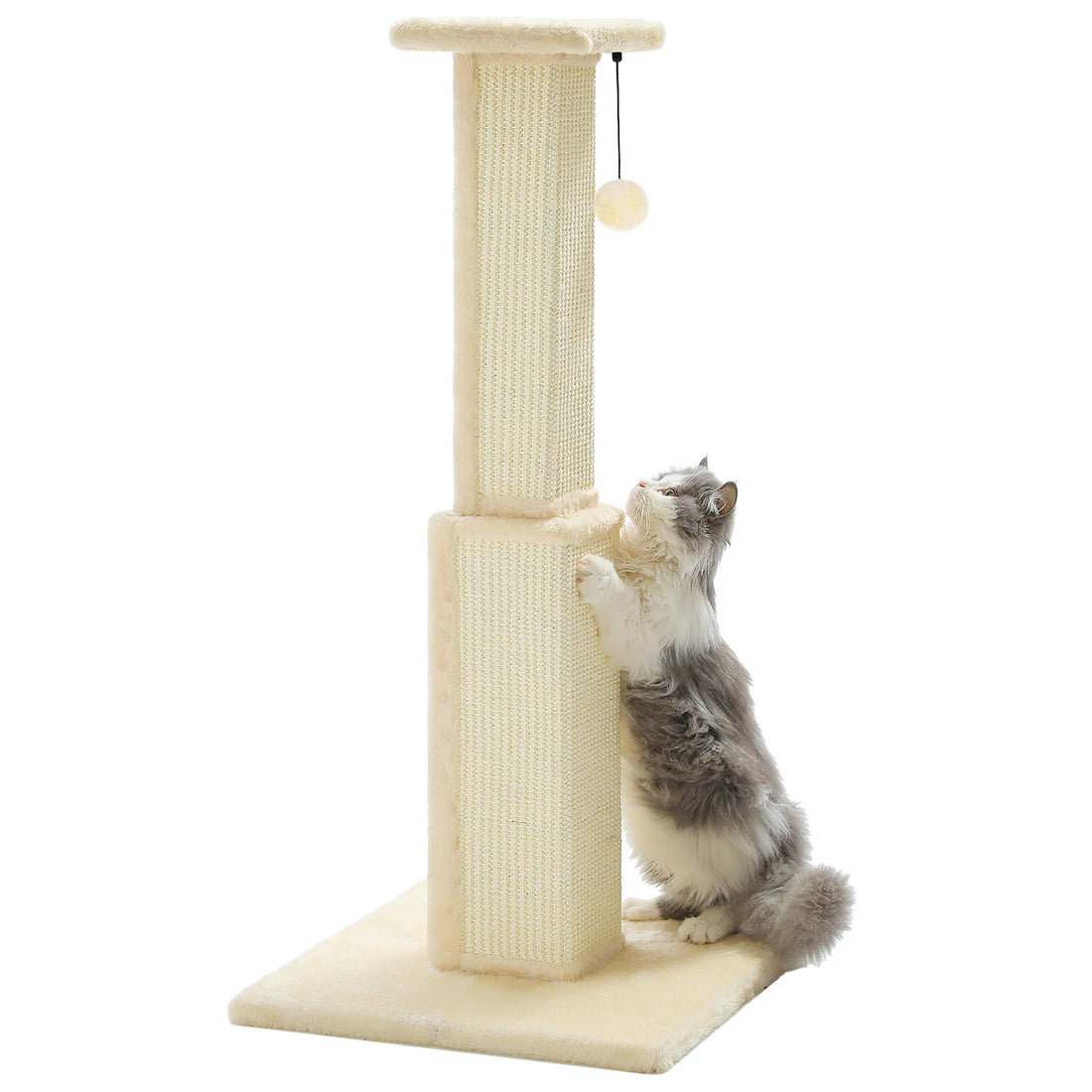 Grand griffoir sur pied en sisal tressé