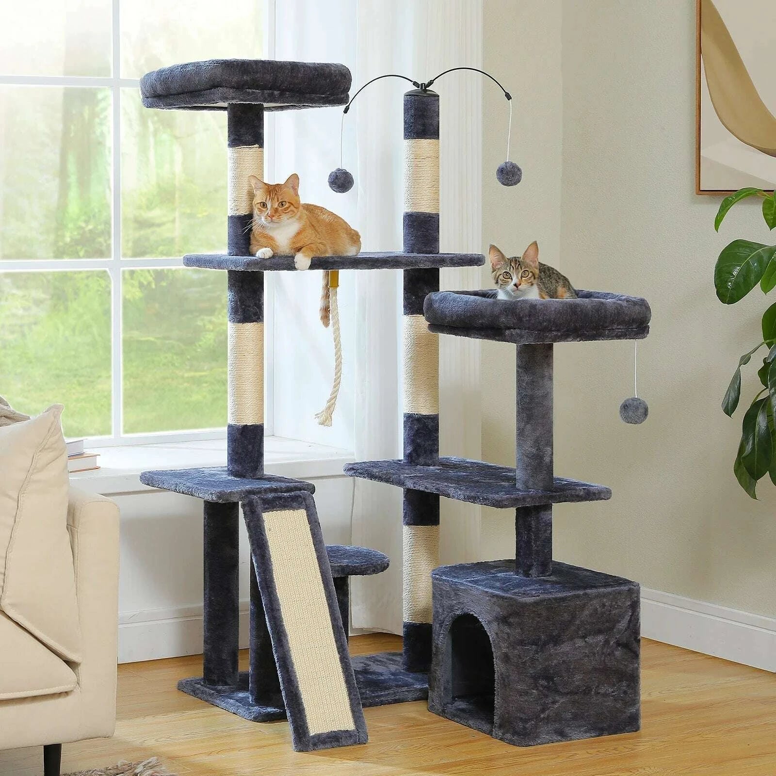 Arbre à chat design et modulable — vue d'ensemble
